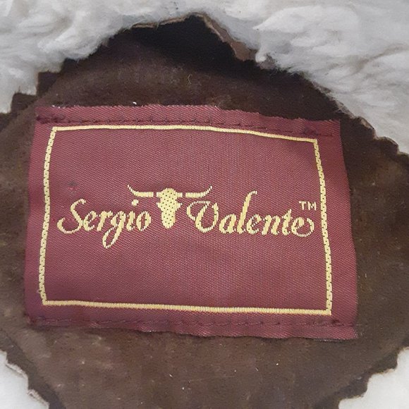 Vintage Sergio Valente Faux Sheepskin Bomber Jacket- Women's Size SM/ M - Picture 9 of 12